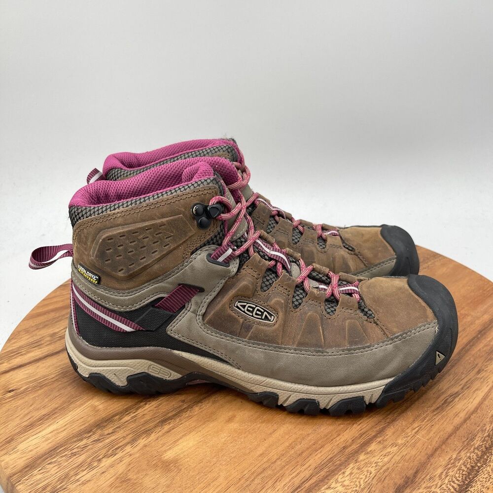 Keen Targhee III Mid Boots Womens Size 10 Brown Leather Trail Hiking Walking